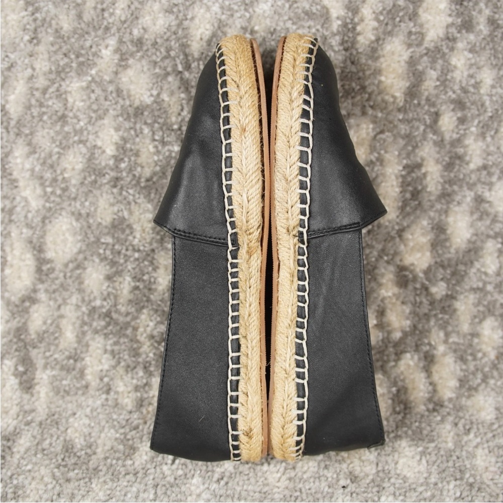 Kenzo Classic Tiger Head Canvas Leather Espadrille Womens EU 38 US 7 Black - Picture 5 of 12